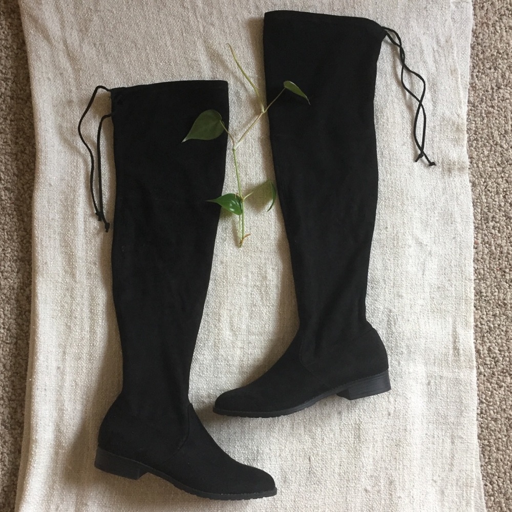 Black Over The Knee Boots